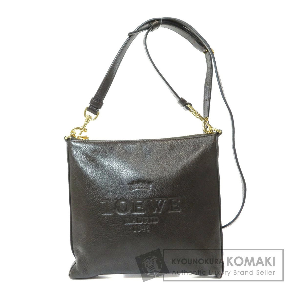 Loewe logo shoulder bag calfskin